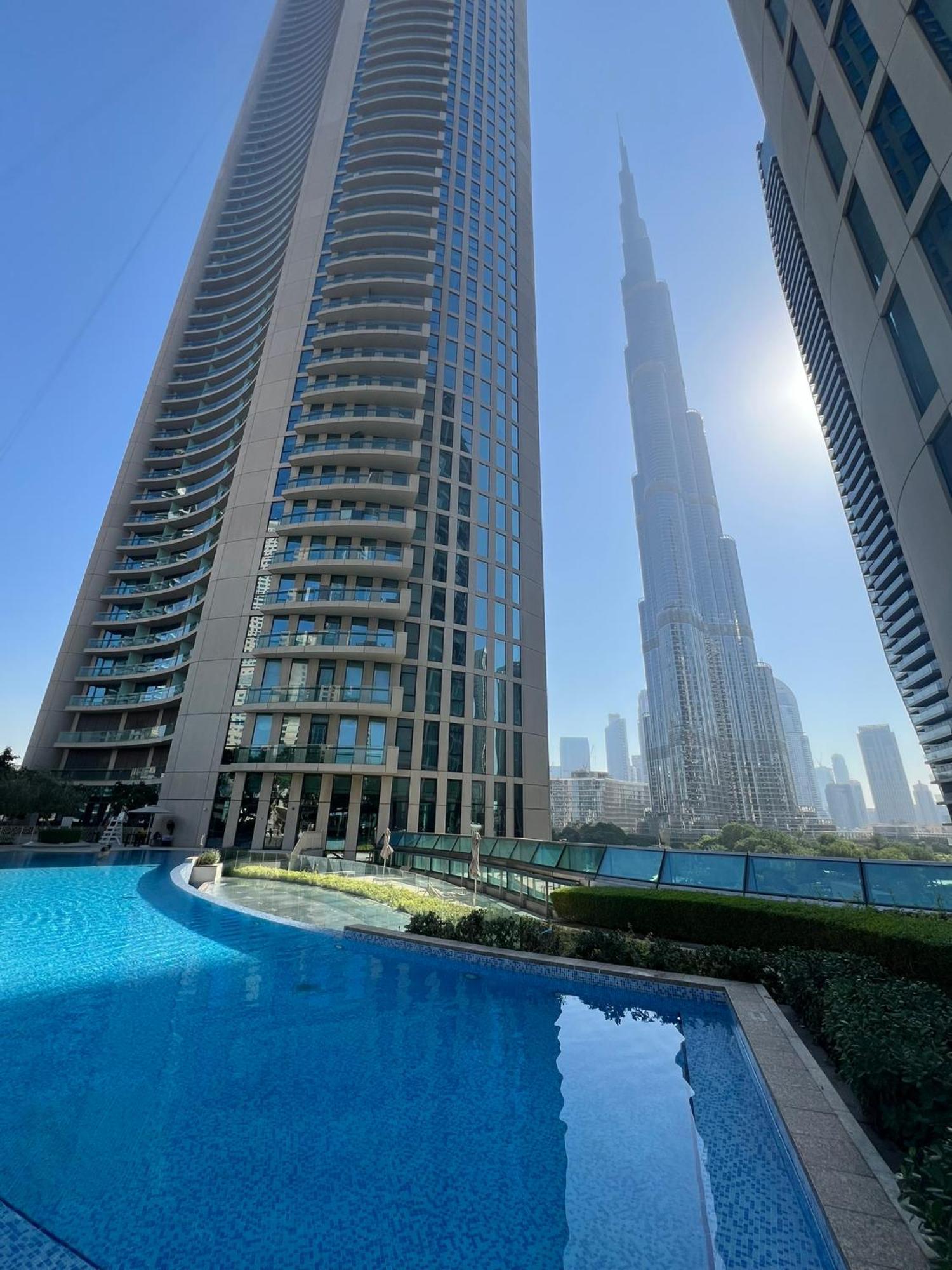 Prestige Living 1Br With Full Burj Khalifa View By Auberge 迪拜 外观 照片